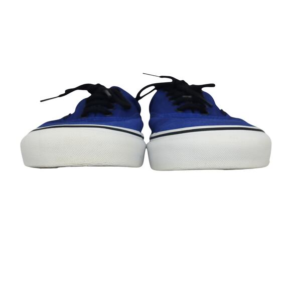 Vans Shoes Mens 12 Blue Gray White Era Low Tops Skater Skateboarding Preppy